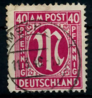 BIZONE AM-POST Nr 30cAz gestempelt 76517E