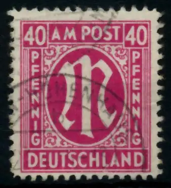 BIZONE AM-POST Nr 30cBz gestempelt 7651BE