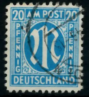 BIZONE AM-POST Nr 26bAz gestempelt 76527A