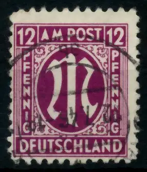 BIZONE AM-POST Nr 23Az gestempelt 767A92