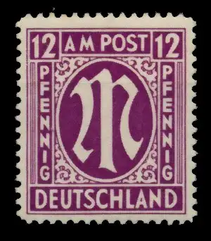 BIZONE AM-POST Nr 15aAz postfrisch 767CDA