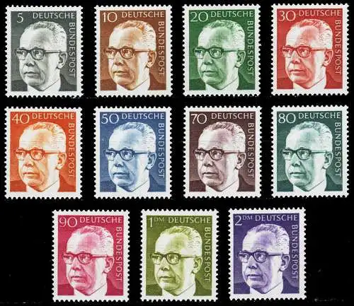 BRD DS HEINEM Nr 635-645 postfrisch S32B02A