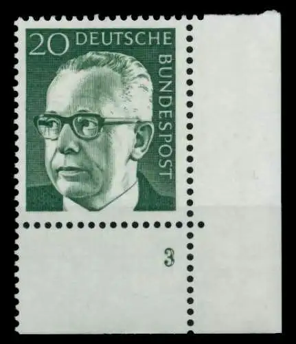 BRD DS HEINEM Nr 637 postfrisch FORM3 76A35A