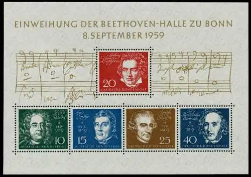 BRD BLOCK KLEINBOGEN 1949 1989 Block 2 postfrisch SF8DEBA