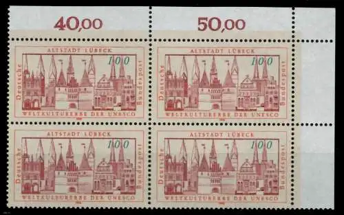 BRD 1990 Nr 1447 postfrisch VIERERBLOCK ECKE-ORE 76CCDA