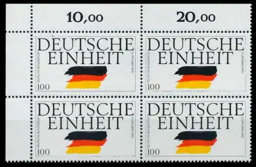 BRD 1990 Nr 1478 postfrisch VIERERBLOCK ECKE-OLI 76CD1A