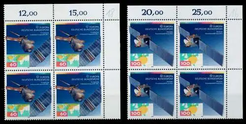 BRD BUND 1991 Nr 1526-1527 postfrisch VIERERBLOCK ECKE- 76CDFE