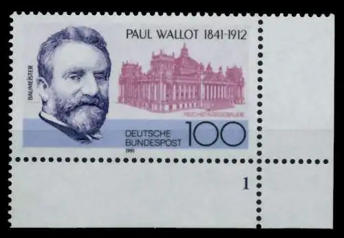 BRD 1991 Nr 1536 postfrisch FORMNUMMER 1 76CE0A