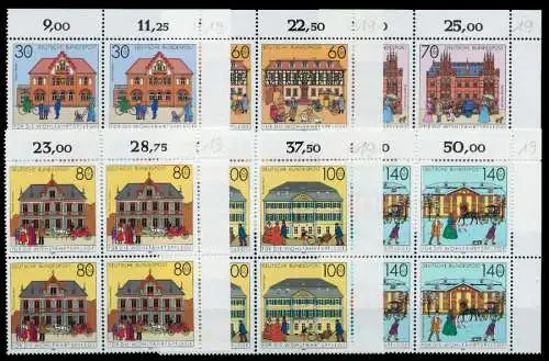 BRD 1991 Nr 1563-1568 postfrisch VIERERBLOCK ECKE-ORE 76CE5A