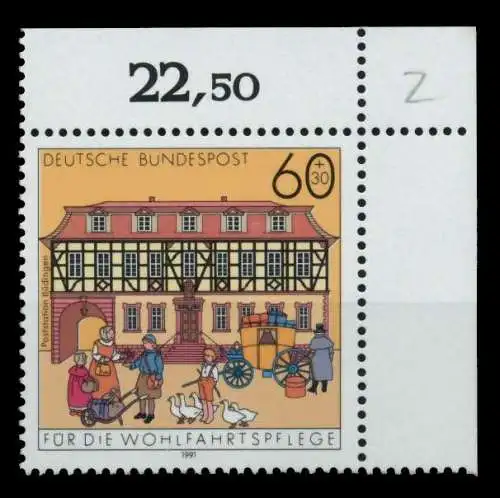 BRD 1991 Nr 1564 postfrisch ECKE-ORE 76CE5E