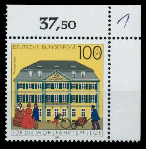 BRD 1991 Nr 1567 postfrisch ECKE-ORE 76CE8E