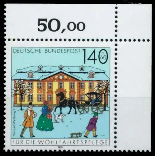 BRD 1991 Nr 1568 postfrisch ECKE-ORE 76CE96