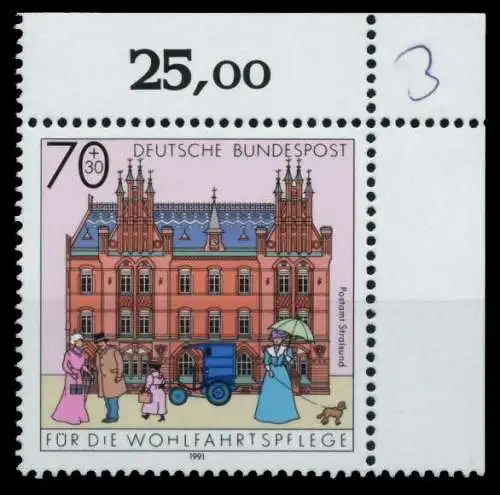 BRD 1991 Nr 1565 postfrisch ECKE-ORE 76CE9A