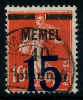 MEMEL 1921 Nr 34 gestempelt 76CFE2