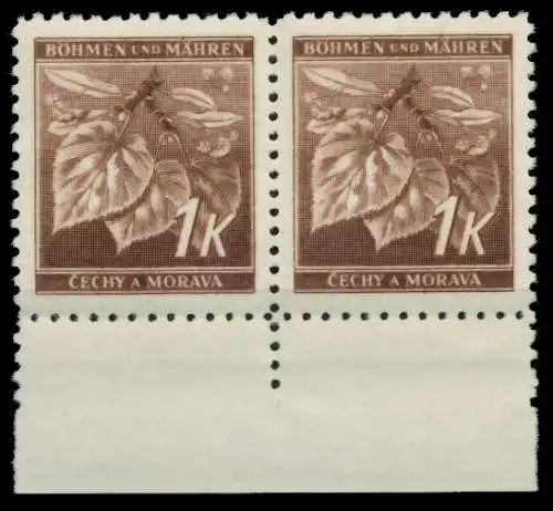 BÖHMEN MÄHREN Nr 67 postfrisch WAAGR PAAR 76F6D6