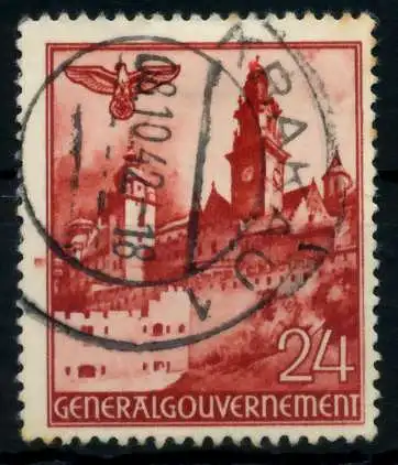 GENERALGOUVERNEMENT Nr 45 gestempelt 77128E