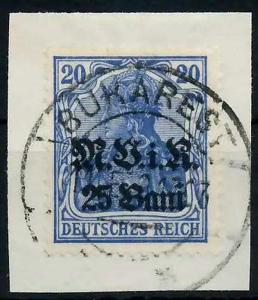 BES 1WK D-MV RUMÄNIEN Nr 6b zentrisch gestempelt Briefst³ck 774282