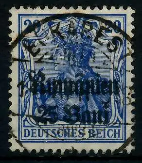 BES 1WK D-MV RUMÄNIEN Nr 11a zentrisch gestempelt 77453E