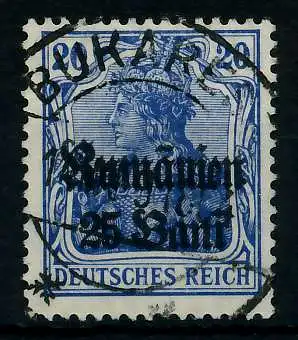 BES 1WK D-MV RUMÄNIEN Nr 11a zentrisch gestempelt 774552