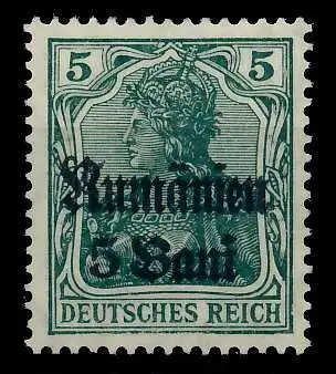 BES 1WK D-MV RUMÄNIEN Nr 8a ungebraucht 77455E