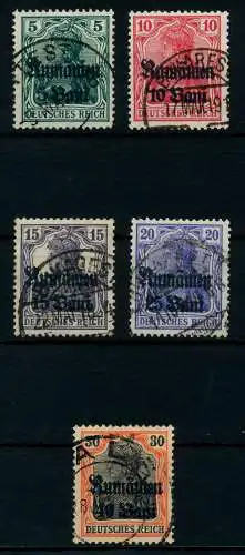 BES 1WK D-MV RUMÄNIEN Nr 8-12 gestempelt 7745BA