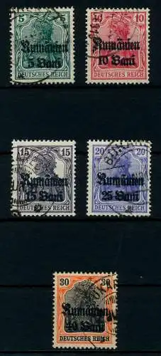 BES 1WK D-MV RUMÄNIEN Nr 8-12 gestempelt 7745DE