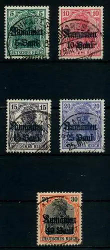 BES 1WK D-MV RUMÄNIEN Nr 8-12 gestempelt 7745CA