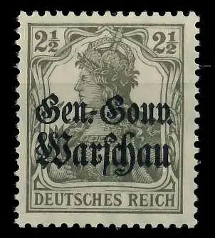 BES 1WK D-POST IN POLEN Nr 6b postfrisch 77479E