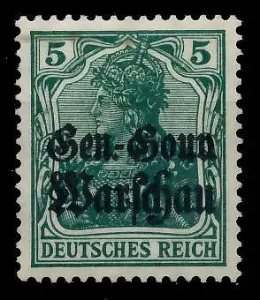 BES 1WK D-POST IN POLEN Nr 8b ungebraucht 7747B2