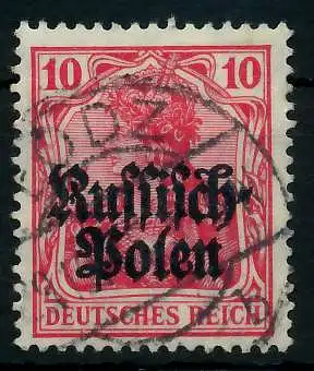 BES 1WK D-POST IN POLEN Nr 3 gestempelt 77483E