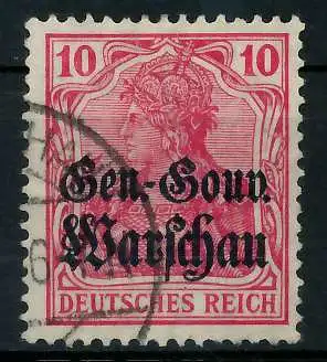 BES 1WK D-POST IN POLEN Nr 10b gestempelt 776942