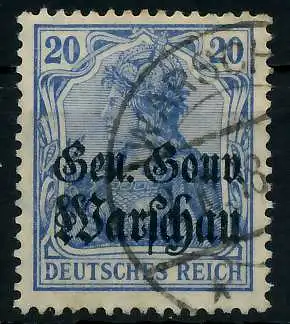 BES 1WK D-POST IN POLEN Nr 13c gestempelt 77699E