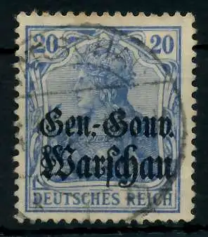 BES 1WK D-POST IN POLEN Nr 13c gestempelt 7769B6
