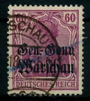 BES 1WK D-POST IN POLEN Nr 16b gestempelt 776A42