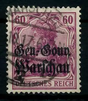 BES 1WK D-POST IN POLEN Nr 16b gestempelt 776A62