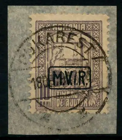 BES 1WK D-MV RUMÄNIEN Nr K4 zentrisch gestempelt Briefst³ck 779216