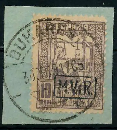 BES 1WK D-MV RUMÄNIEN Nr K4 zentrisch gestempelt Briefst³ck 779226