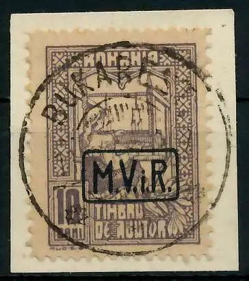 BES 1WK D-MV RUMÄNIEN Nr K4 zentrisch gestempelt Briefst³ck 77924A