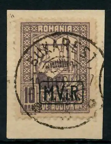 BES 1WK D-MV RUMÄNIEN Nr K4 zentrisch gestempelt Briefst³ck 77926A