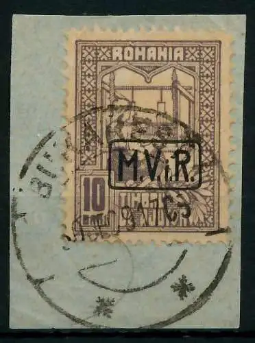 BES 1WK D-MV RUMÄNIEN Nr K4 zentrisch gestempelt Briefst³ck 77927E