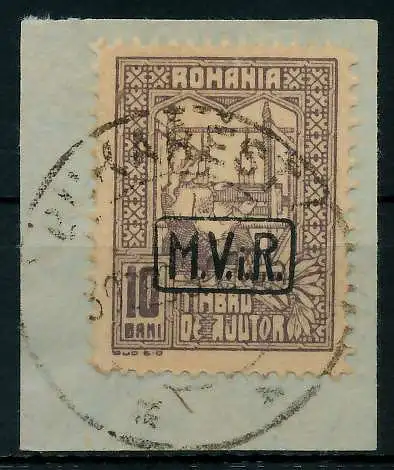 BES 1WK D-MV RUMÄNIEN Nr K4 zentrisch gestempelt Briefst³ck 77929A