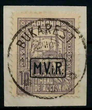 BES 1WK D-MV RUMÄNIEN Nr K4 zentrisch gestempelt Briefst³ck 7792AE