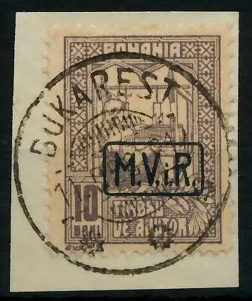 BES 1WK D-MV RUMÄNIEN Nr K4 zentrisch gestempelt Briefst³ck 7792B6