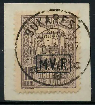 BES 1WK D-MV RUMÄNIEN Nr K4 zentrisch gestempelt Briefst³ck 7792BE