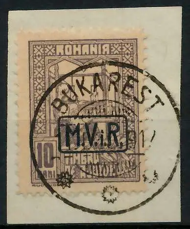 BES 1WK D-MV RUMÄNIEN Nr K4 zentrisch gestempelt Briefst³ck 7792F6
