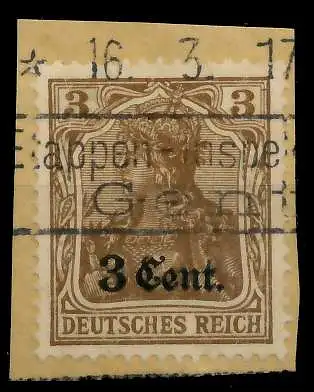 BES 1WK ETAPPE WEST Nr 1 gestempelt Briefst³ck 77953A