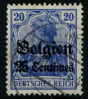 BES 1WK LP BELGIEN Nr 4I gestempelt 77B03A