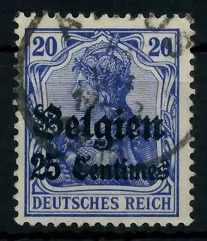 BES 1WK LP BELGIEN Nr 4II gestempelt 77B06A