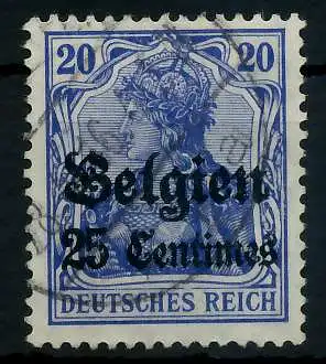 BES 1WK LP BELGIEN Nr 4II gestempelt 77B08A