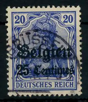 BES 1WK LP BELGIEN Nr 4II gestempelt 77B09A